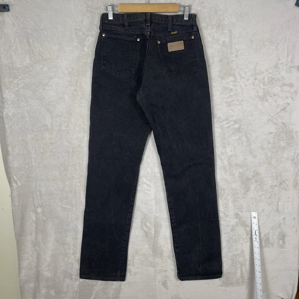 Vtg 90s Wrangler 13MWZWK Jeans Mens 31x36 (fit 29x34) Made in USA Cowboy Black